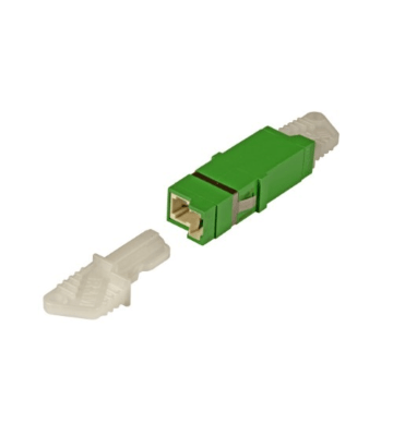 Singlemode keystone-koppling E2000-E2000 simplex grön