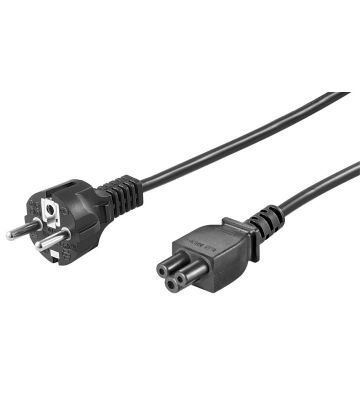 Strömkabel schuko till C5 1,80m svart
