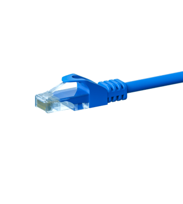UTP CAT5e patchkabel 2m blå - 100% koppar