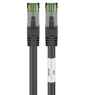 Cat8 S/FTP (PIMF) patchkabel 5m svart
