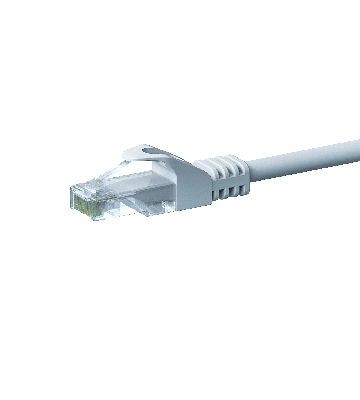 UTP CAT5e patchkabel 10m vit - 100% koppar