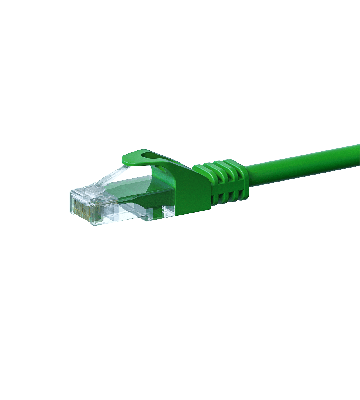 UTP CAT5e patchkabel 0,50m grön - 100% koppar