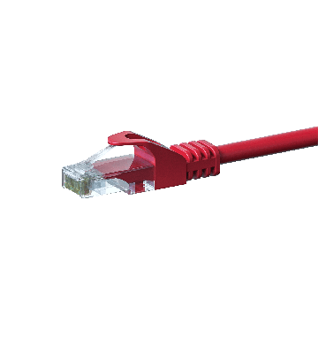 UTP CAT5e patchkabel 1,50m röd - 100% koppar