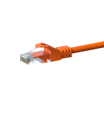 UTP CAT5e patchkabel 15m orange - 100% koppar