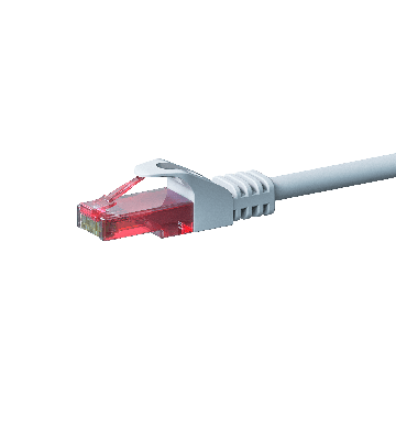UTP CAT6 patchkabel 50m vit - 100% koppar