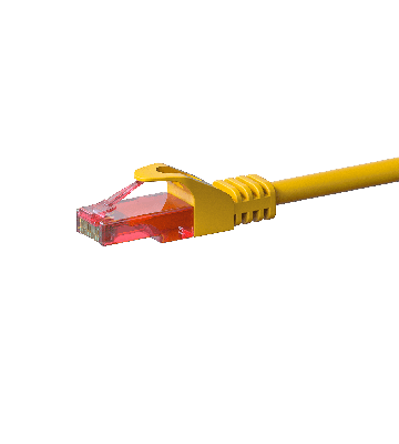UTP CAT6 patchkabel 0,50m gul - 100% koppar