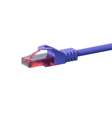 UTP CAT6 patchkabel 0,15m lila - 100% koppar