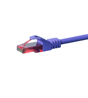 UTP CAT6 patchkabel 1m lila - 100% koppar