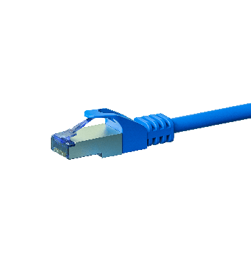 CAT6a S/FTP (PIMF) patchkabel 1m blå