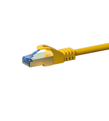 CAT6a S/FTP (PIMF) patchkabel 0,50 m gul