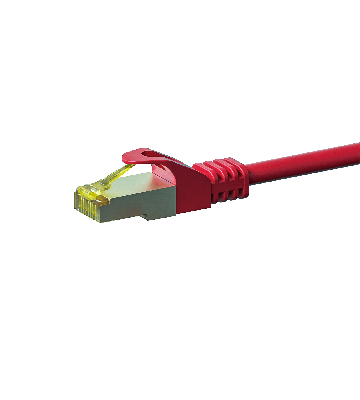 Cat7 S/FTP (PIMF) patchkabel 10m röd