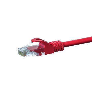 CAT5e UTP patchkabel 1m röd - CCA