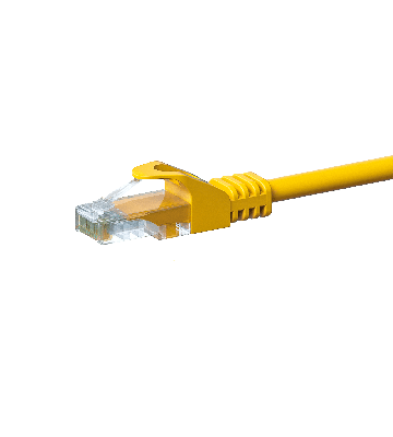 CAT5e UTP patchkabel 1m gul - CCA