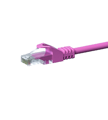 CAT5e UTP patchkabel 10m rosa - CCA