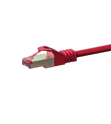 CAT6 S/FTP (PIMF) patchkabel 0,50 m röd