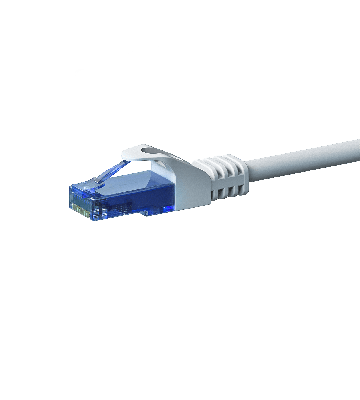 UTP CAT6a patchkabel 0,25m vit - 100% koppar
