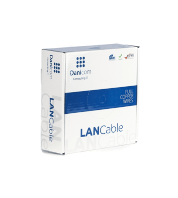 DANICOM CAT5E UTP 100m kabel på rullstyv - LSZH (Eca)