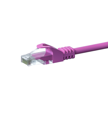 UTP CAT5e patchkabel 5m rosa - 100% koppar