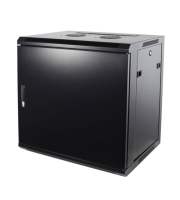 9U väggskåp med metalldörr 600x600x500mm (BxDxH)