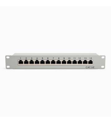 Cat5 10 tum 12 portar STP patchpanel
