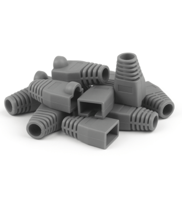DANICOM RJ45 Kabelskydd Grå Large - 10 stycken