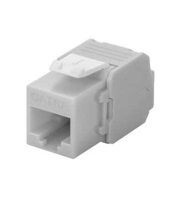 CAT6a UTP Keystone Connector - Verktygslös - Grå