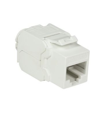 CAT6a UTP Keystone Connector - Verktygslös - Vit