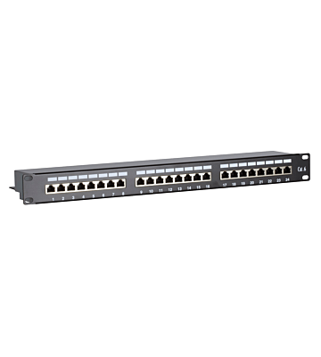 CAT6 FTP patchpanel - 24 portar