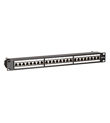 CAT6a STP patchpanel - 24 portar