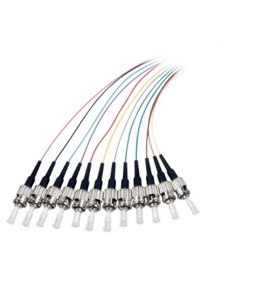 OM3 fiberoptisk pigtail färgad set ST - 12 stycken