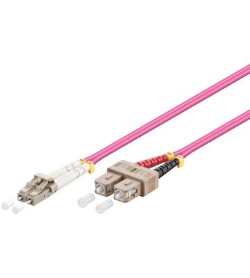 Fiberoptisk kabel LC-SC OM4 2m