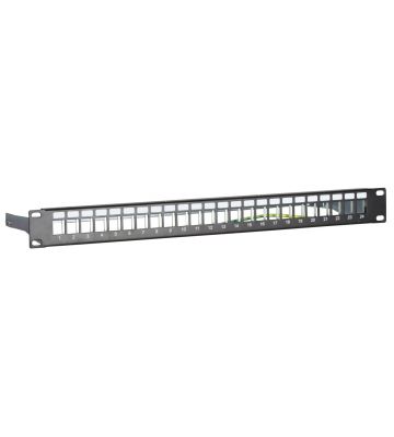 STP patchpanel för keystones - 24 portar