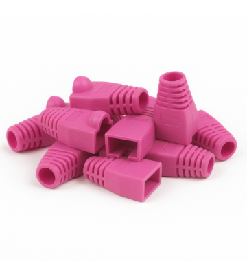 DANICOM RJ45 Kabelgenomföring Rosa - 10 st