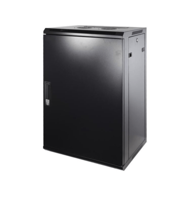18U väggskåp med metalldörr 600x600x900mm (BxDxH)