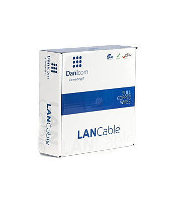 DANICOM CAT7 S/FTP 50m kabel på rullstyv - LSZH (Dca)