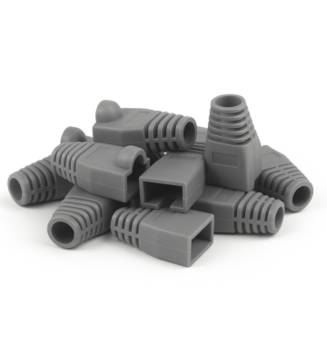 DANICOM RJ45 Kabelgenomföring Grå - 10 st