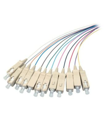 OS2 fiberoptisk pigtail färgad set SC/APC - 12 stycken