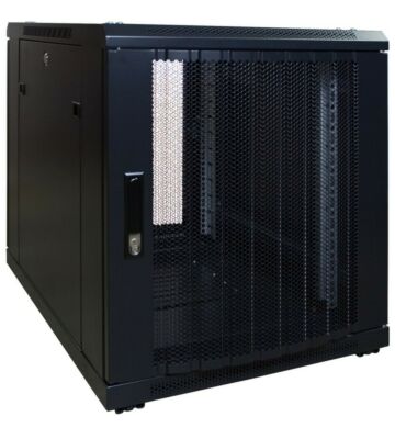 12U miniserverskåp med perforerad dörr 600x600x720mm (BxDxH)