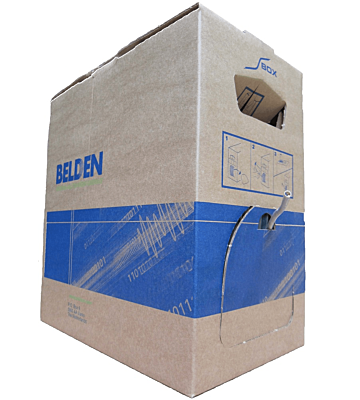 Belden 7965E Cat6 UTP nätverkskabel stel 305m 100% kopparblå