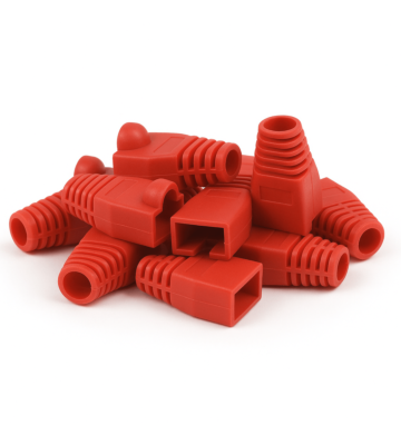 DANICOM RJ45 Kabelgenomföring Röd - 10 st