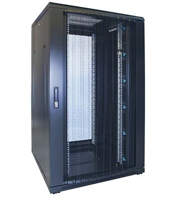 27U serverskåp med perforerad dörr 800x800x1400mm (BxDxH)
