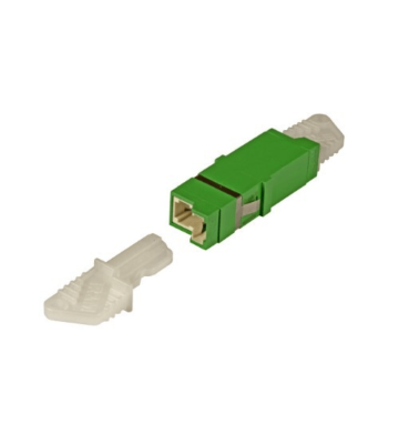 Singlemode keystone-koppling E2000-E2000 simplex grön