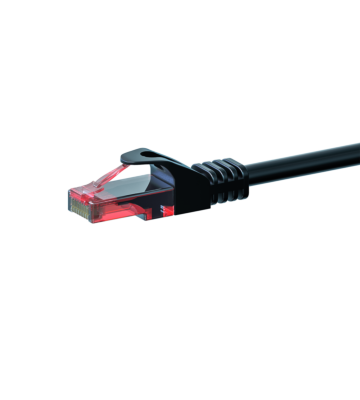 UTP CAT6 patchkabel 3m svart - 100% koppar