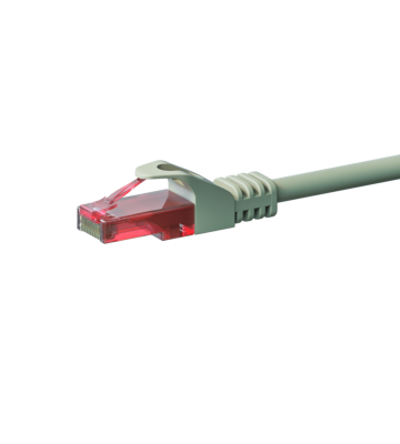 UTP CAT6 patchkabel 0,25m grå - 100% koppar