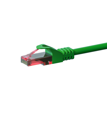 UTP CAT6 patchkabel 0,25m grön - 100% koppar