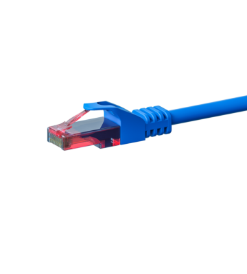 UTP CAT6 patchkabel 0,15m blå - 100% koppar