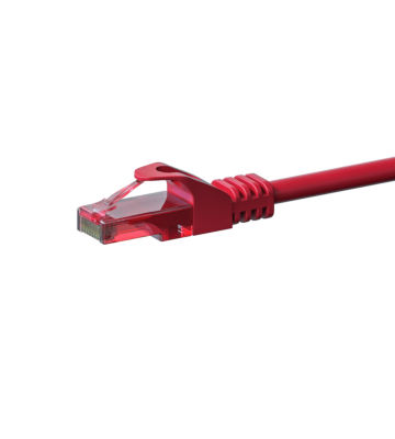 UTP CAT6 patchkabel 0,50m röd - 100% koppar
