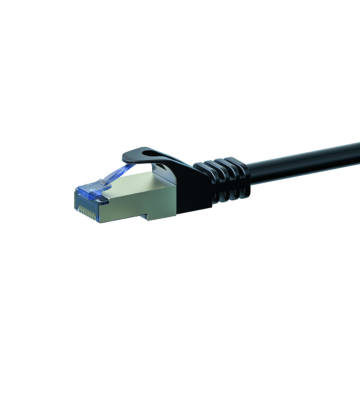 CAT6a S/FTP (PIMF) patchkabel 0,50m svart