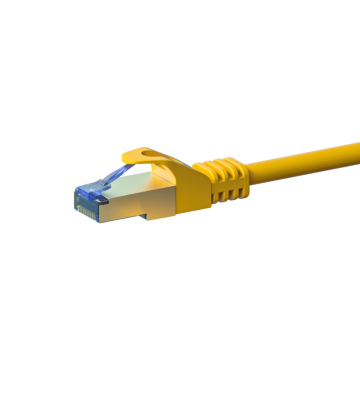 CAT6a S/FTP (PIMF) patchkabel 10m gul