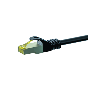 Cat7 S/FTP (PIMF) patchkabel 0,50m svart